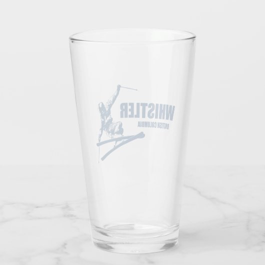 Whistler British Columbia Skier Glas (Achterkant)