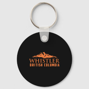 Whistler Brits-Columbia Canada Skiër Cadeau Sleutelhanger