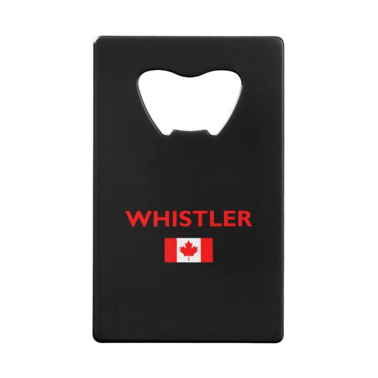 Whistler Canada Drapeau canadien Couleur foncée (Devant)