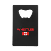 Whistler Canada Drapeau canadien Couleur foncée (Dos)