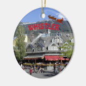 Whistler Canada kerstversiering Keramisch Ornament (Links)