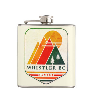  Whistler Canada Skisouvenir jaren 80 Heupfles