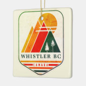  Whistler Canada Skisouvenir jaren 80 Keramisch Ornament (Links)