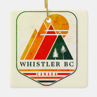  Whistler Canada Skisouvenir jaren 80 Keramisch Ornament