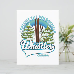 Whistler Canada, verken de wildernis, ski logo
