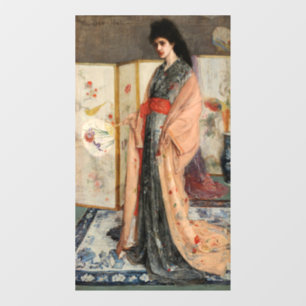 Whistler - De prinses uit het Land van Porselein Raamsticker