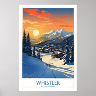 Whistler Muurkunst Ski Poster 1