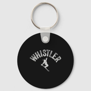 Whistler Ski en Snowboard Vintage Whistler Skier Sleutelhanger