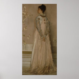 Whistler - Symfonie in Vleeskleur en Roze 1871 Poster