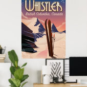Whistler, Vancouver, Colombie-Britannique Affiche  (Bureau à domicile)