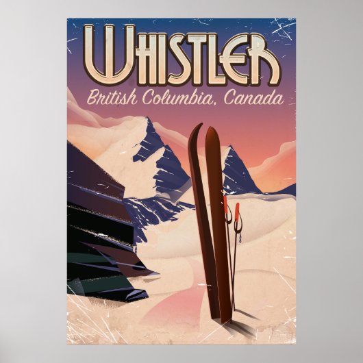 Whistler, Vancouver, Colombie-Britannique Affiche (Devant)