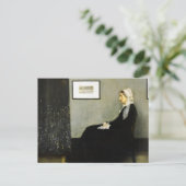 Whistlers moeder door James Abbott McNeill Whistle Briefkaart (Staand voorkant)