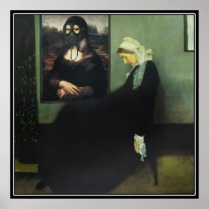 Whistler's moeder is gevergd door Mona Lisa? Poster