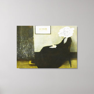 Whistlers mom Bean style Canvas Afdruk