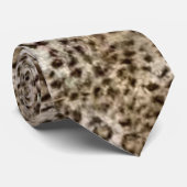 Whit tijger stropdas (Opgerold)