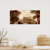 Whitall House Sepia HDR Poster (Keuken)