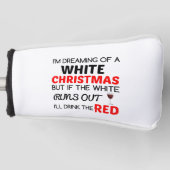 WHITCHRISTMAS RED WINE GOLFHEADCOVER (Voorkant)