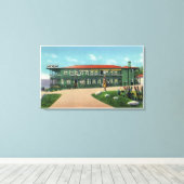 Whitcomb Summit Hotel en Souvenir Shoppe Uitzicht Canvas Afdruk (Insitu (Houten vloer))