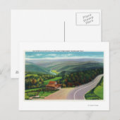 Whitcomb-top van Deerfield River Valley Briefkaart (Voorkant / Achterkant)