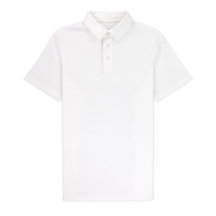 White 100% Pique Cotton Polo Shirt