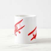 White 11 oz Classic Mok vliegtuigdecor (Center)