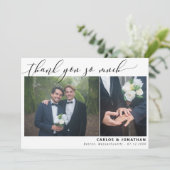 White 2 Wedding Foto Hartelijk dank Bedankkaart (Staand voorkant)