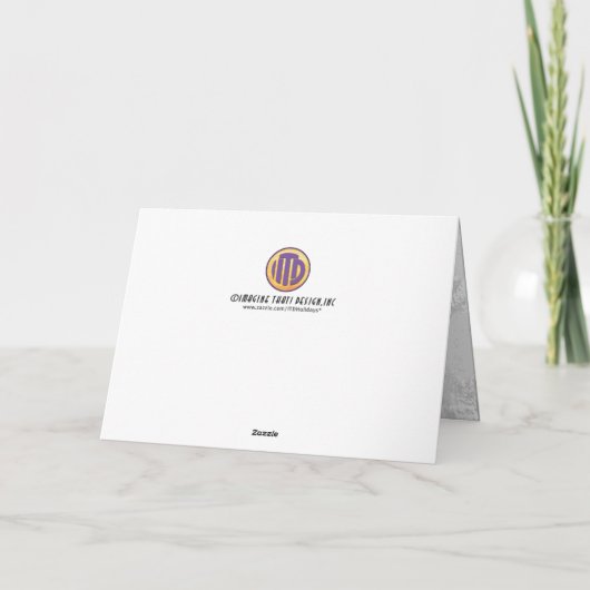 White 30 decade Birthday Kaart (Achterkant)