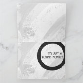 White 40 Decade Birthday Kaart (Binnen)