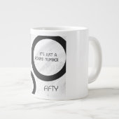 White 50 decade Birthdday Extra Grote Mok (Voorkant rechts)