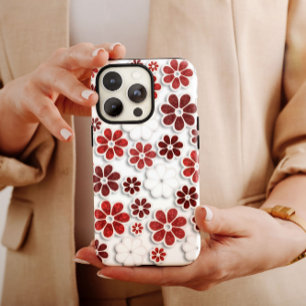 White 60s Hippie iPhone   60s Hippie iPhone 13 iPhone 13 Pro Max Hoesje
