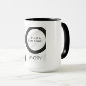 White 70 Decade Birthday Mok (Voorkant rechts)