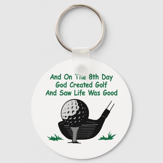 White 8th Day Creëer Golf Sleutelhanger (Voorkant)