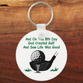 White 8th Day Creëer Golf Sleutelhanger (Voorkant)