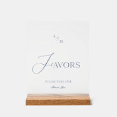 White Acrylic “Favors” Sign  (Recto)