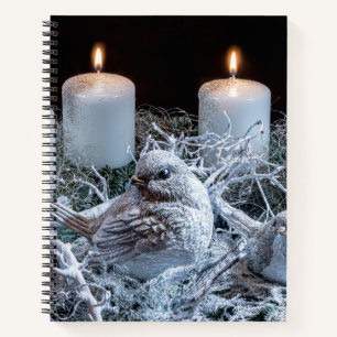 White Advent Wreath Notitieboek