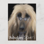 White Afghan Hound Briefkaart (Voorkant)