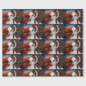 White Afghan Hound Cadeaupapier (Vlak)