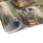White Afghan Hound Cadeaupapier (Rol Hoek)