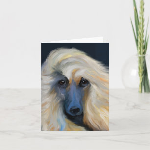 White Afghan Hound Kaart