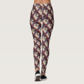 White Afghan Hound Leggings (Achterkant)