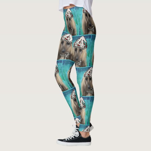 White Afghan Hound Leggings (Links)