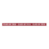White Afstuderen Class of 2016 Typography Maroon Lint (Voorkant)