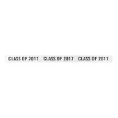 White Afstuderen Class of 2017 Typography Black Lint (Voorkant)