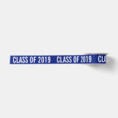 White Afstuderen Class of 2019 Typography Navy Blu Lint (Voorkant)
