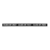 White Afstuderen Class of 2022 Typography Black Lint (Voorkant)