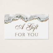 White Agate Gift Kaart (Voorkant)