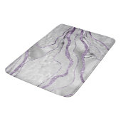 White Agate Lavender Glitter Glam #1 Badmat (Gekanteld)