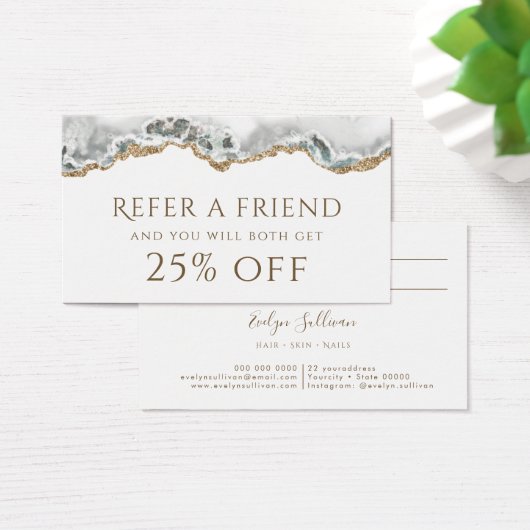 White Agate Reference Kaart (Bureau)