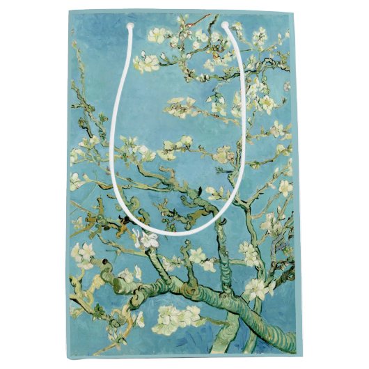 White almond blossom by Vincent Van Gogh Medium Cadeauzakje (Voorkant)