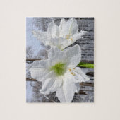 White Amaryllis and Snow II Legpuzzel (Verticaal)
